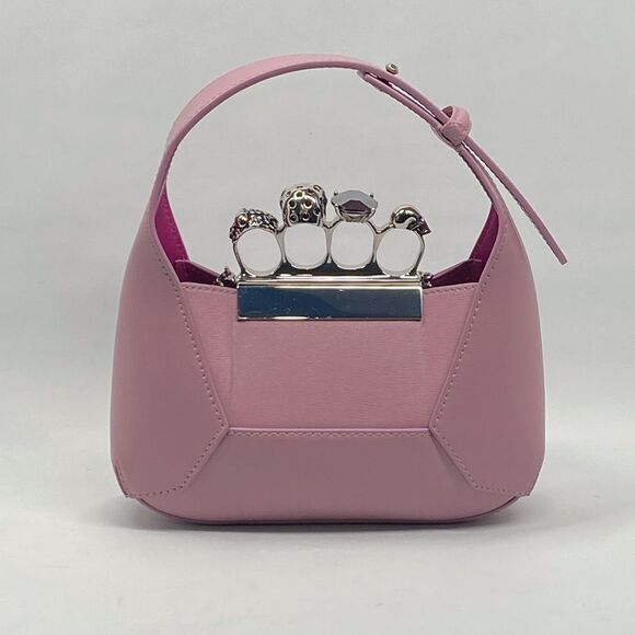 Alexander McQueen Skull Jeweled Mini Chain Hobo Bag - Picture 11 of 16